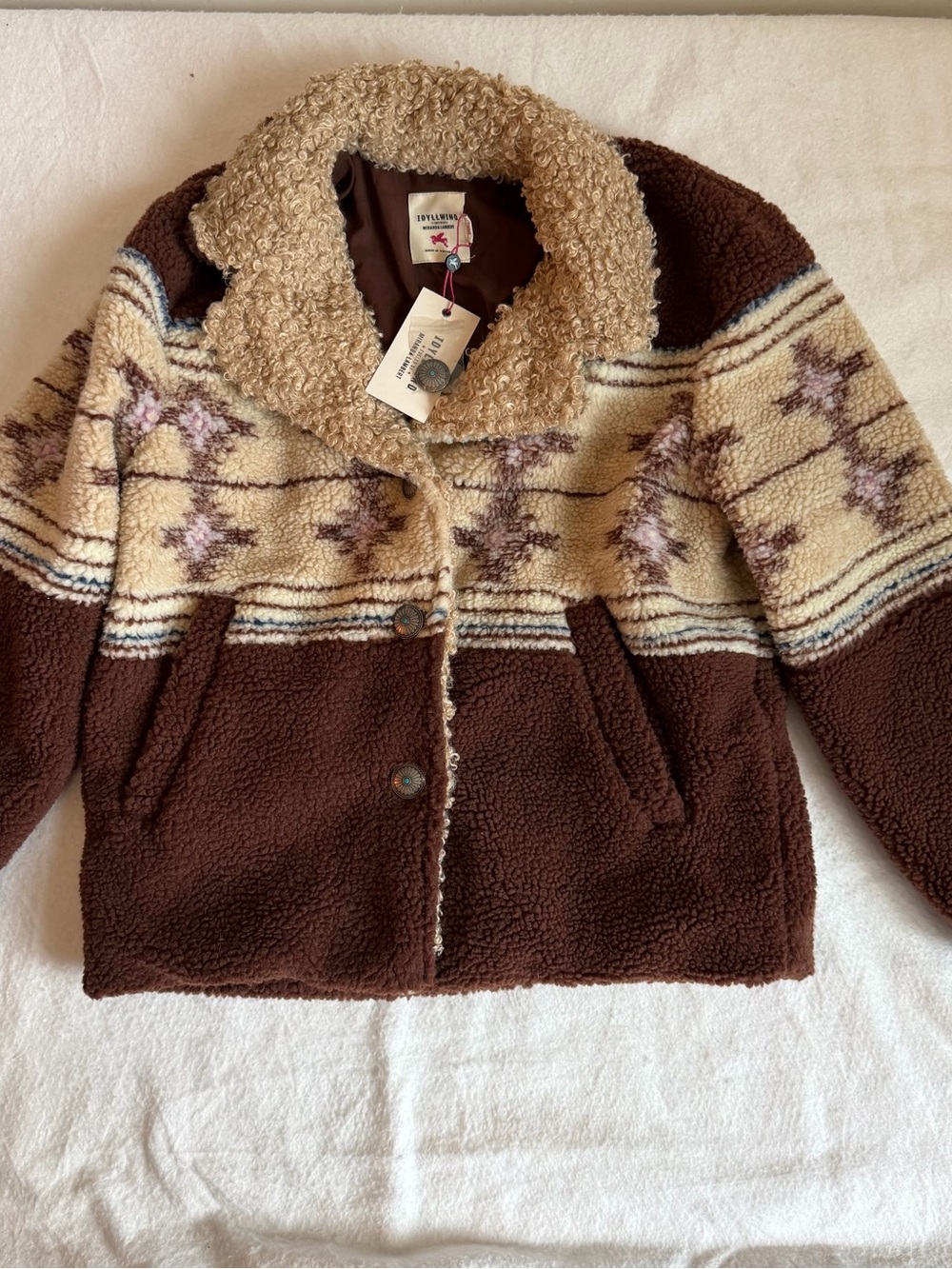 Idyllwind Women's Stonewood Sherpa Coat in a size Small